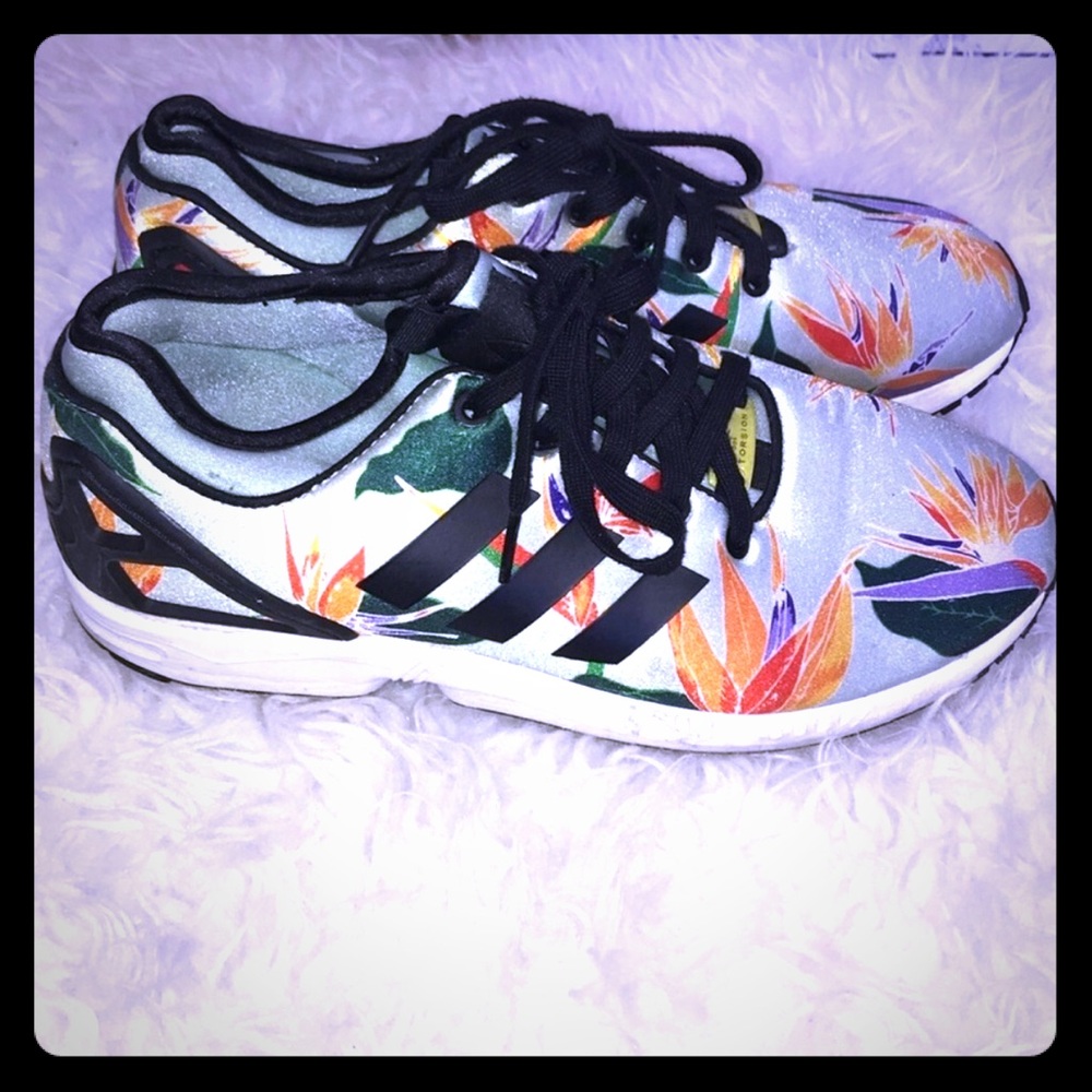 Adidas torsion zx flux Hawaiian print sneakers